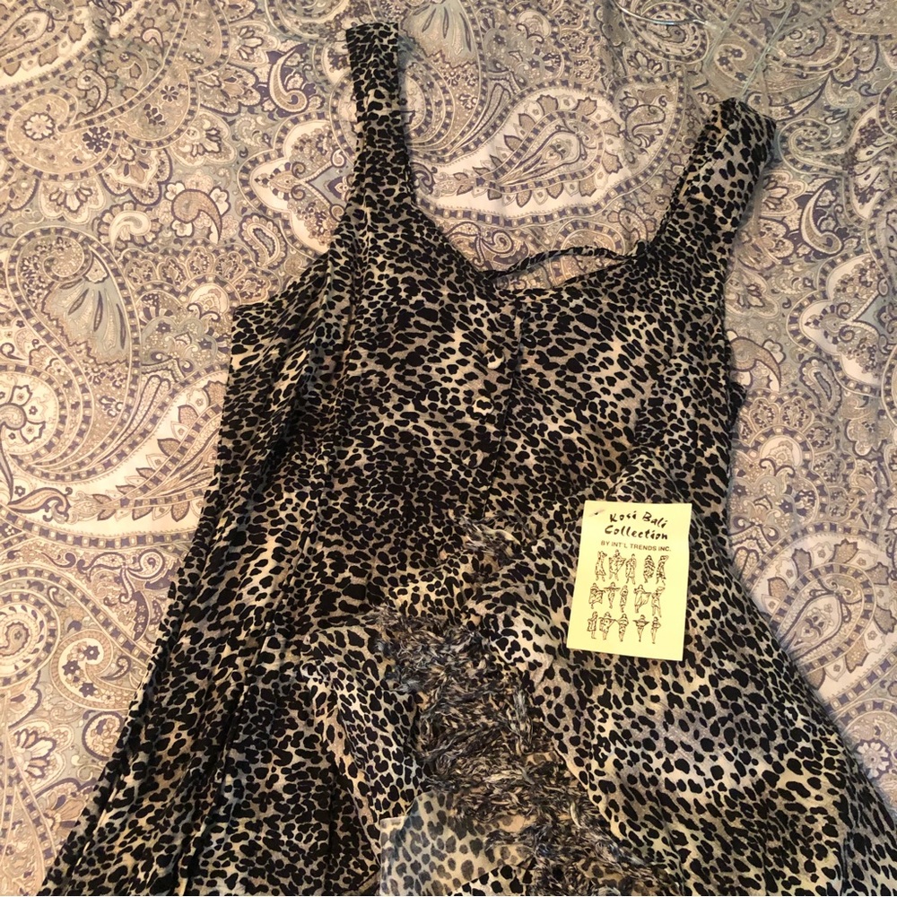 Kosi Bali Collection by Int’l Trends Inc. Sun Dress with Matching Sarong Size S